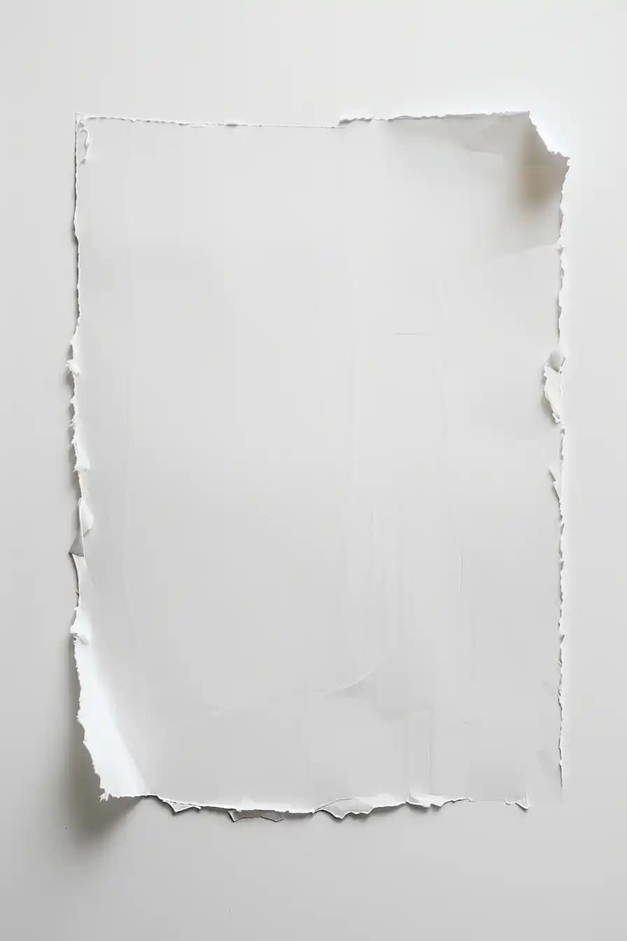 Minimalist Torn Paper Art