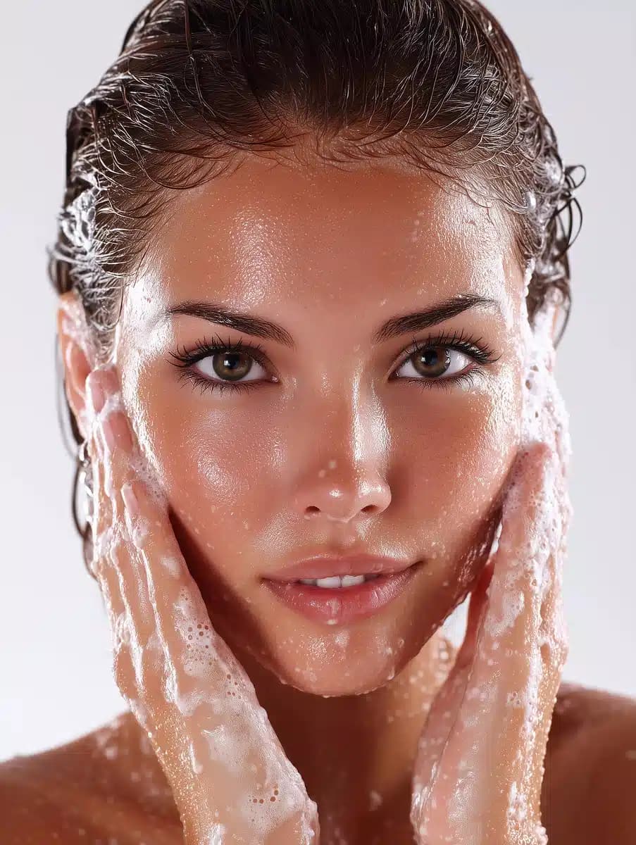 Model Portrait with Soap